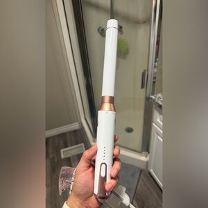 T3 White and Rose Gold Curling Iron